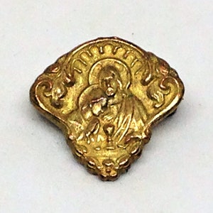 Vintage Communion Pin, First Holy Communion Pin, Communion Brooch, Communion Souvenir, Religious Pin, Catholic Brooch