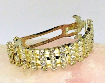 Vintage Rhinestone Hair Clip: Bling Barrette, Wedding Accessory