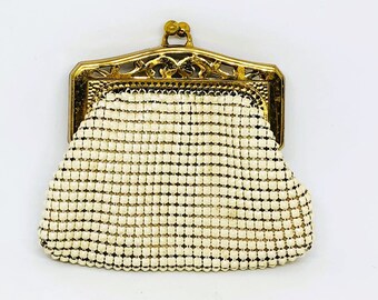 Whiting and davis vintage coin cheap purse