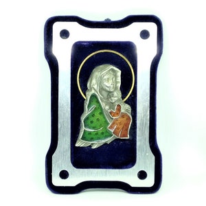 Vintage Madonna, 3D Madonna Plaque, Mary Jesus Plaque, Religious Decor, Blessed Mother Jesus, Tabletop Madonna, Madonna Picture, Religious