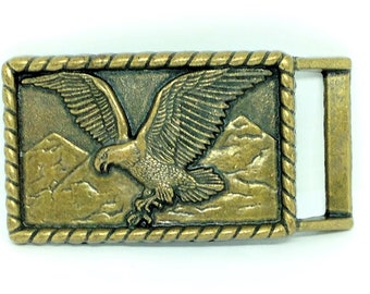 Vintage Eagle Belt Buckle, Brass American Eagle,  Belt Buckle, Eagle Belt Buckle, Biker Belt Buckle, Brass Belt Buckle,Eagle Mountain Buckle