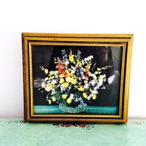 Vintage Mirrored Jewelry Box: Gold Florentine Floral Keepsake