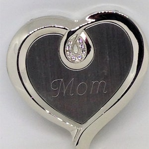 Mothers Day Gift, MOM Mirror Compact, Mothers Day Gift, Purse Mirror, Mirrored Compact, Heart Mirror Compact, Clutch Mirror
