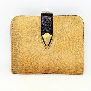 Vintage Brieftasche, Echte Kuh Haar Brieftasche, Echte Laether Brieftasche, Damen Geldbörse, Bi-Fold Brieftasche, Kuh Haar Brieftasche