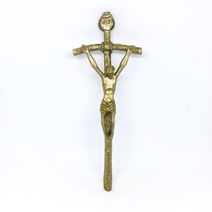 Vintage Silver Crucifix, Large Crucifix, Vintage Crucifix Pendant, Silver Crucifix Pendant, Religious Gift, Silver Cross