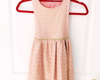 Vintage Pink Dress, Tahari Size 6 Party Dress