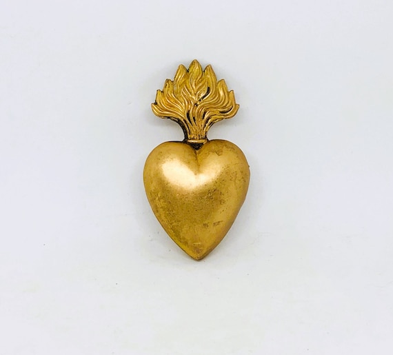Vintage Sacred Heart, Sacred Heart Locket, Rosary… - image 5