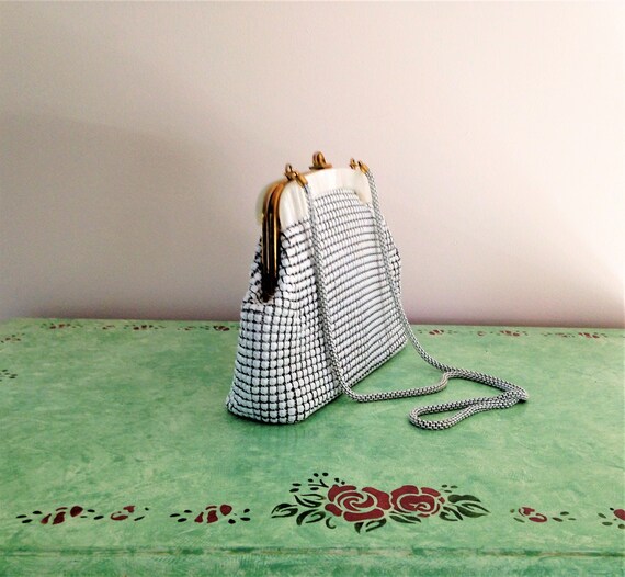 Vintage Mesh Handbag, White Mesh Handbag, House o… - image 7