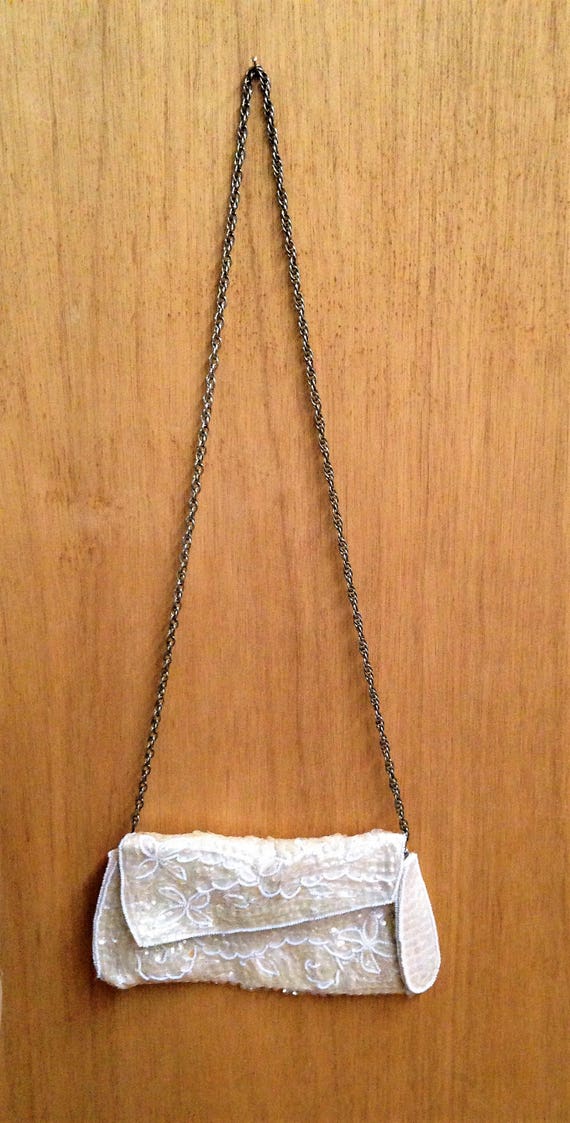 Vintage La Regale, Ivory Beaded Evening Bag, Ivor… - image 2