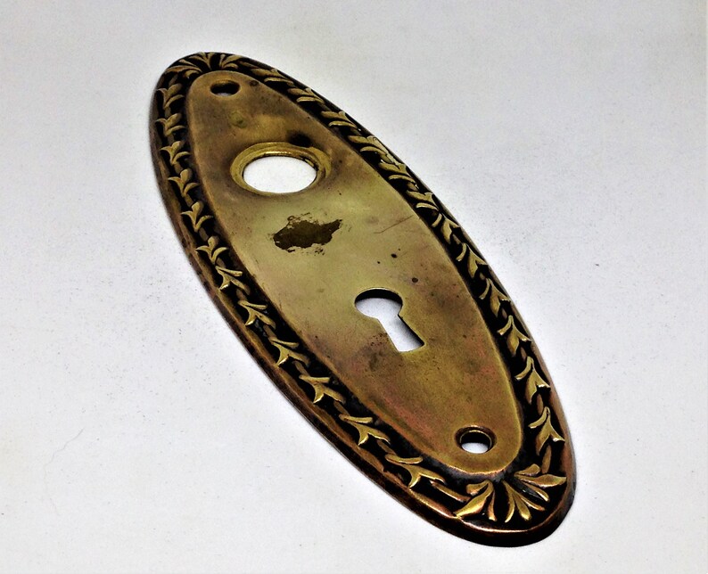 Vintage Escutcheon Escutcheon Plate Brass Escutcheon Etsy