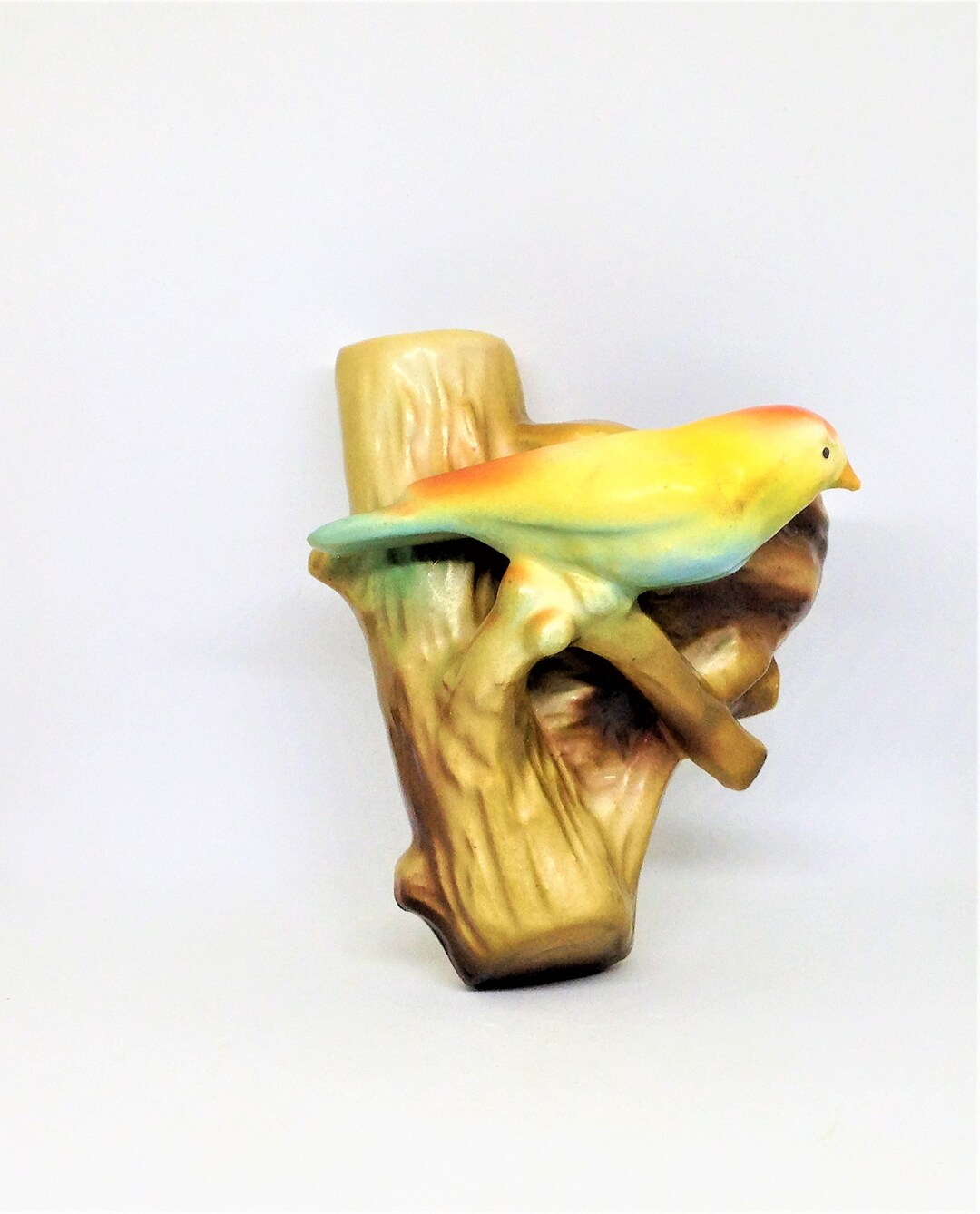 Vintage Bird Planter Bird Nest Wall Pocket Wall Bird Etsy