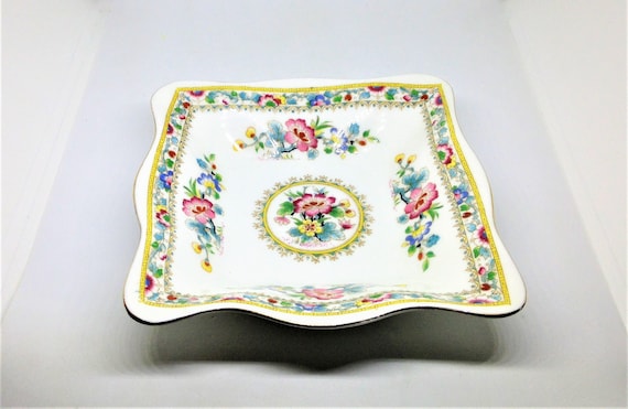 Vintage Foley China Trinket Dish: Ming Rose English Bone China
