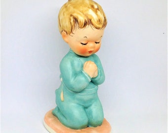 Vintage Goebel, 2 Goebel Praying Figurines, Boy Girl Praying