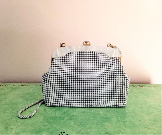 Vintage Mesh Handbag, White Mesh Handbag, House o… - image 3