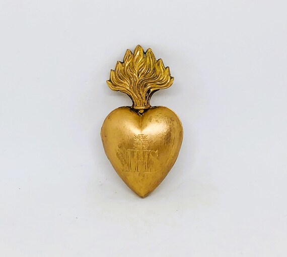 Vintage Sacred Heart, Sacred Heart Locket, Rosary… - image 9