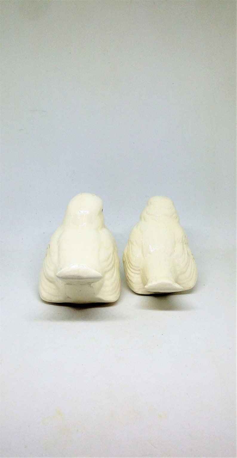 Spring Table Decor Bird Decor Easter Salt and Pepper Collectible Salt Pepper White Bird Salt Pepper Vintage Bird Salt and Pepper