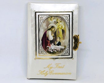 Vintage Bible, Childrens Bible, White Bible, Communion Bible, Bible Gift, Gold Edges Bible, Pocket Bible, Small White Bible, Holy Bible