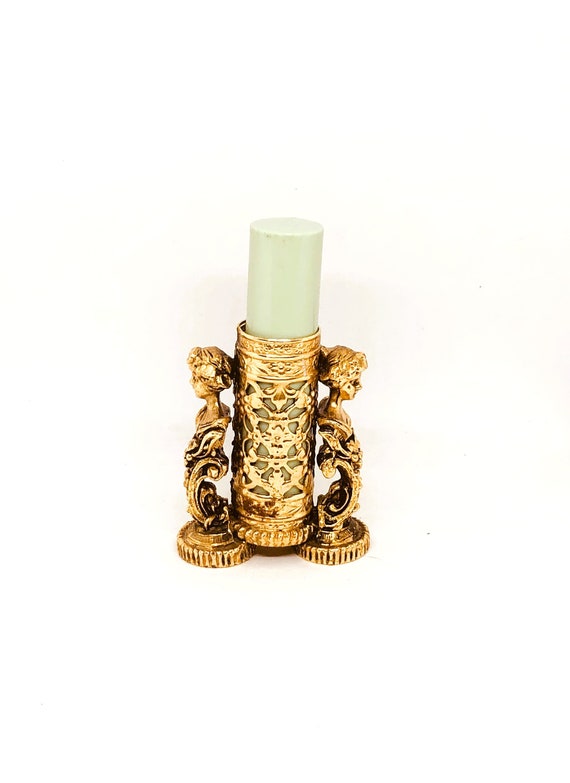 French Ormolu, Vintage Cherub, Lipstick Holder, Br