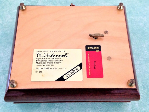 Vintage Music Box, M J Hummel Music Box, Reuge Wo… - image 8