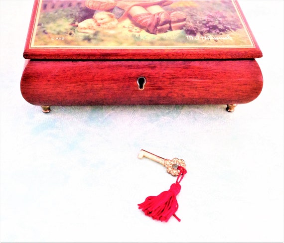 Vintage Music Box, M J Hummel Music Box, Reuge Wo… - image 4