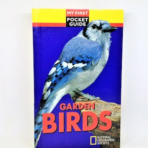 Vintage Bird Book, Garden Birds, Pocket Guidebook, Bird book, National Geographic, Field Notes, Bird Reference Book, Birder Gift