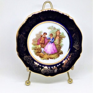 Vintage Limoges Dish, Limoges France Dish, Victorian Scene Dish, Collectible Limoges, Ring Dish, Display Dish,Limoges Plate, Porcelain D&#39;Art