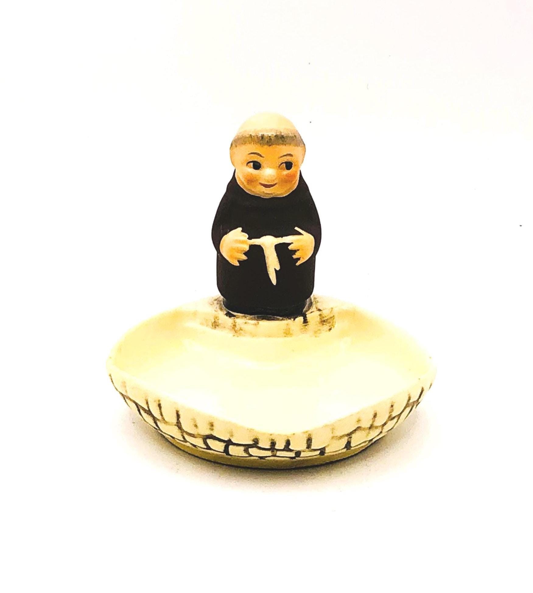 Vintage West Germany 1957 Goebel Friar Tuck Monk Trinket Dish