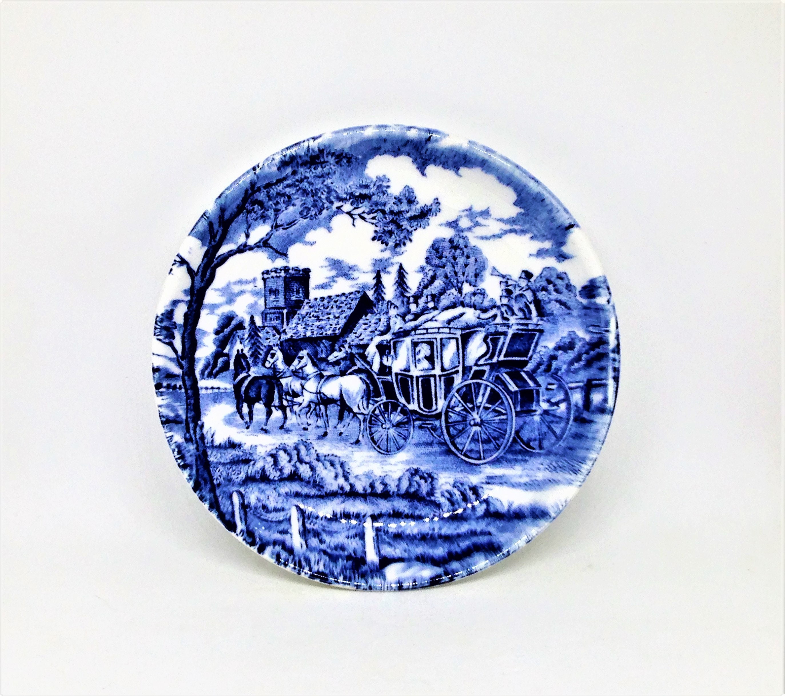 Vintage Myott, Royal Mail, Staffordshire Ware, English Staffordshire, Blue White Dish, English Royal Mail, English Myott, Collectible Plate