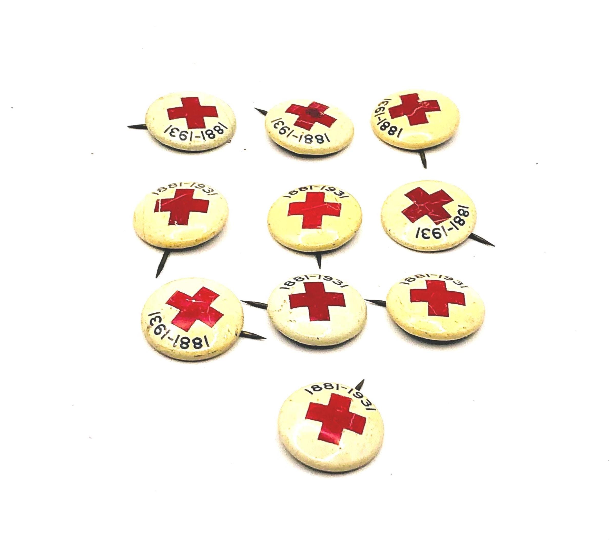 Vintage Red Cross Pin Collection: 10 Collectible Service Pins - Etsy