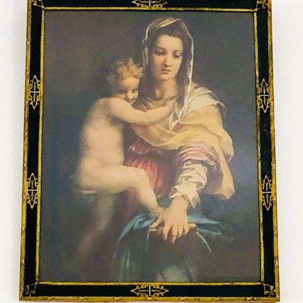 Virgin Mary Baby Jesus Framed Art, Mary and Jesus Picture, Religious Art, Madonna and Baby Jesus, Framed Picture