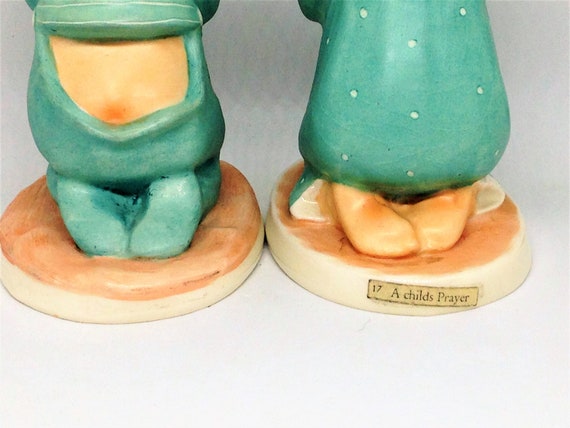Vintage Goebel Praying Figurines: Boy and Girl, Childs Room Decor