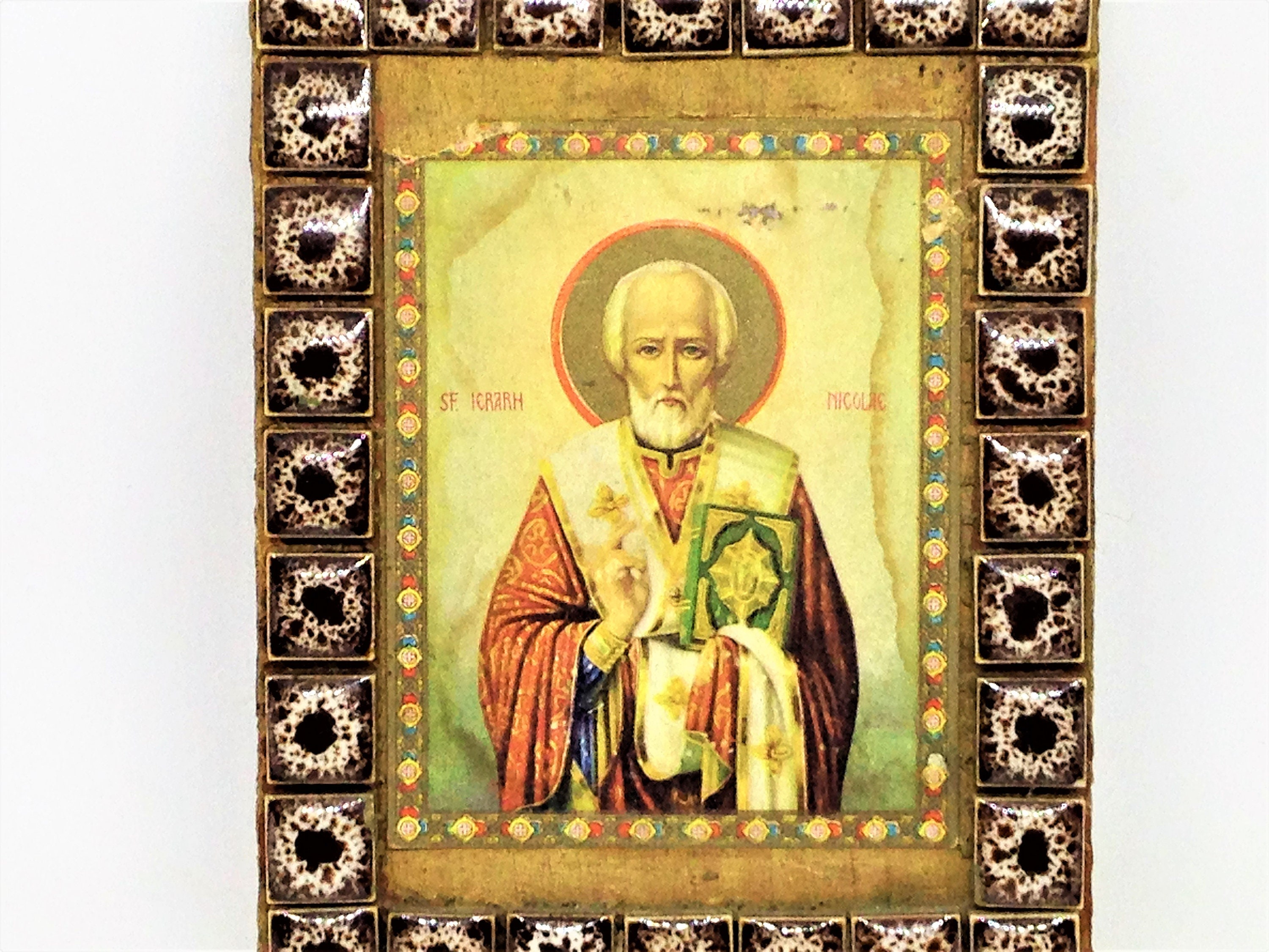 Vintage Religious Art Religious Wall Art Hand Made Religious Etsy