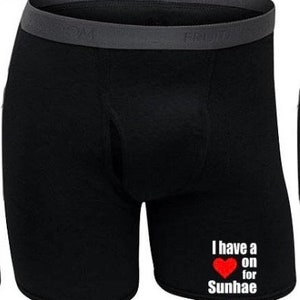 Personalized Boxer Briefs Valentine's Day Gift for Him, Novelty Gift ...