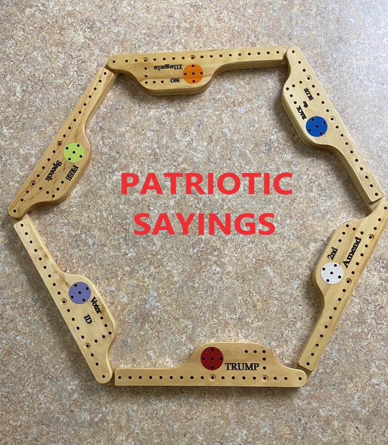 Pegs and Jokers PATRIOTIC 6 Player FREE SHIPPING Etsy