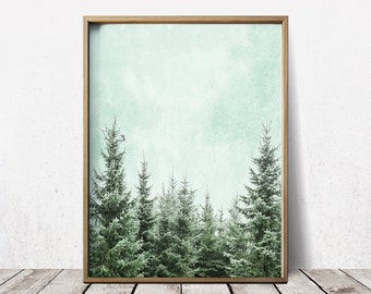 Wall Art Poster Forest Print Forest Wall Art Forest Art Tree Print Tree Art