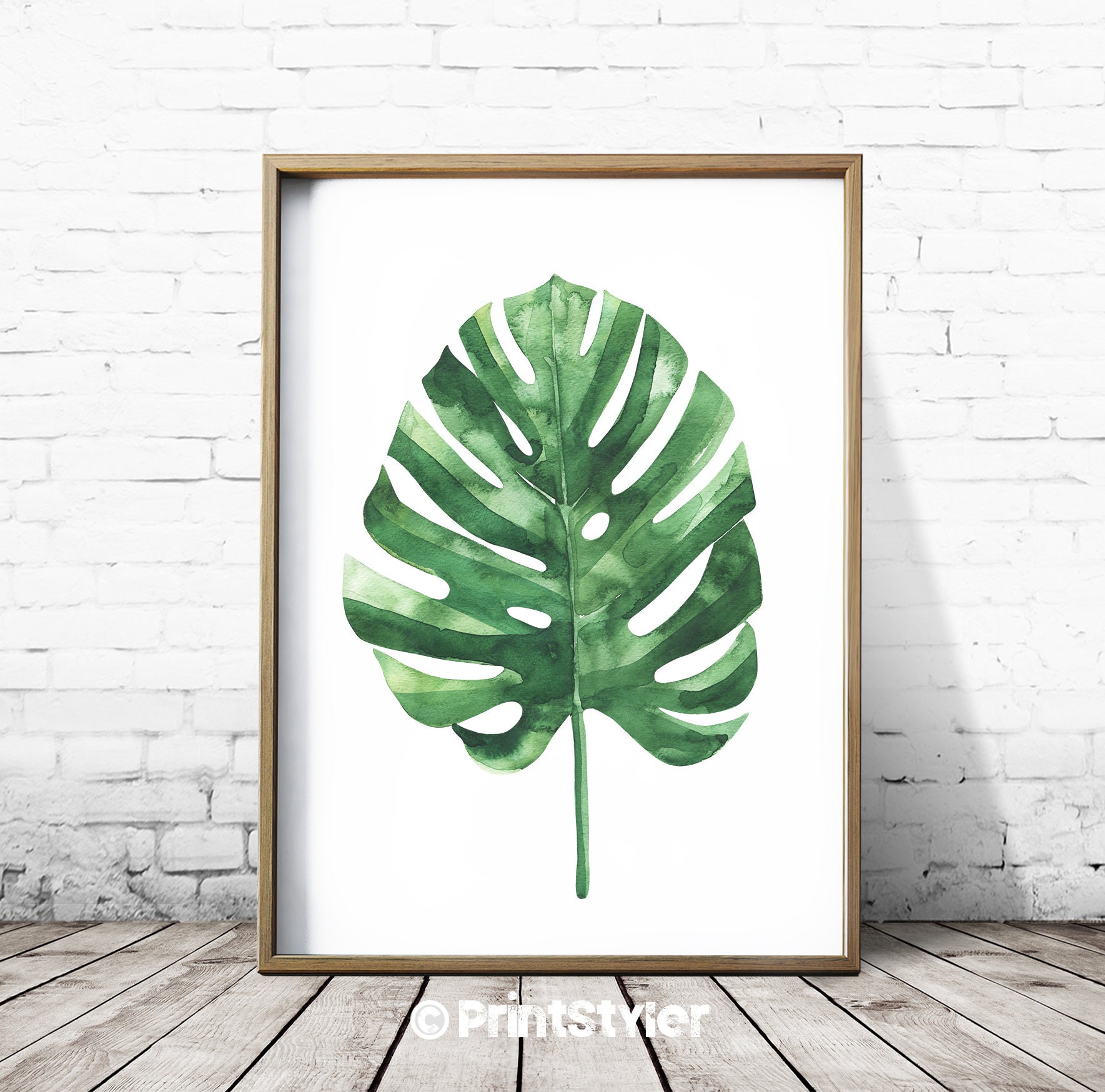 Tropical Art Tropical Wall Art Print Tropical Leaf Print Etsy