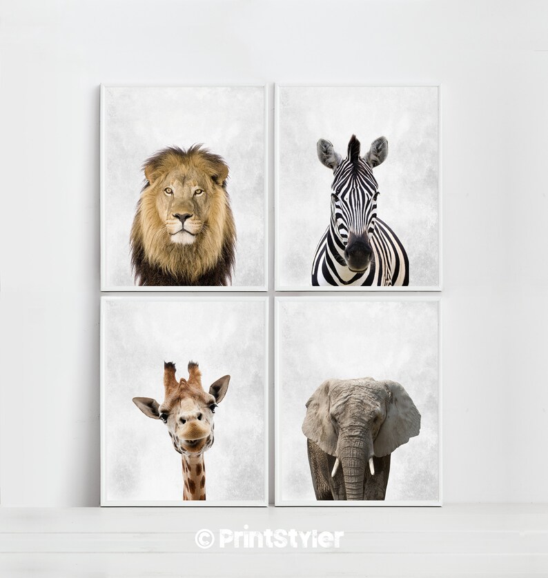 Nursery Prints Safari Nursery Art Print Nursery Safari Prints Etsy