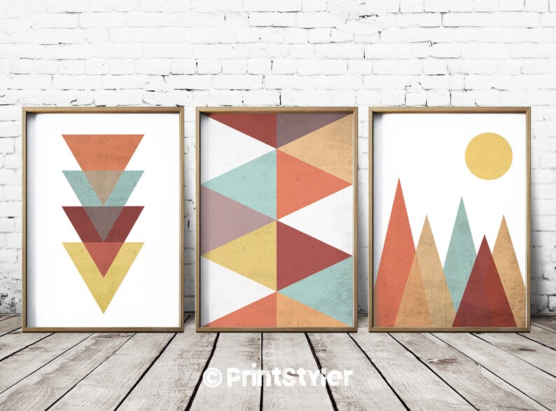Geometric Art Prints Geometric Wall Art Geometric Art Nordic Etsy