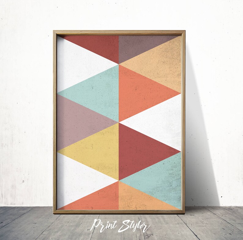 Geometric Art Prints Geometric Wall Art Geometric Art Nordic Etsy