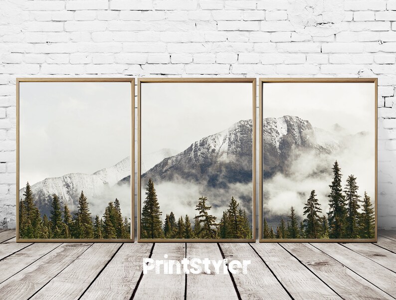 Mountain Prints Mountain Wall Art Mountain Art Mountain Poster Etsy