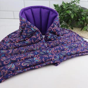 Neck Shoulder Heating Pad. Neck Wrap for Natural Relief and Relaxation.  (Fabric Option Available)