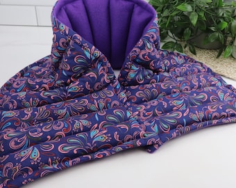Neck Shoulder Heating Pad. Neck Wrap for Natural Relief and Relaxation.  (Fabric Option Available)