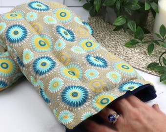 Heat Therapy Hand Warming Mitts. Microwaveable Flax & Rice Bag. (Set of 2)