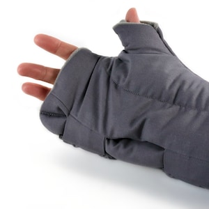 Microwave Flax Rice Heating Pad for Wrist and Hand Relief. Great Gamer & Text Thumb Gift! (Single Adjustable Wrap)