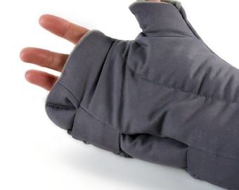 Microwave Flax Rice Heating Pad for Wrist and Hand Relief. Great Gamer & Text Thumb Gift! (Single Adjustable Wrap)