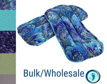 Bulk Pricing. Microwavable Footwarmers. Use Heated or Chilled. One-Size-Fit-All Inserts for Socks or Slippers.