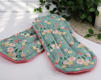 Microwavable, Foot Warmer Inserts for Slippers or Socks. Reusable, Heat Therapy, Flax & Rice Bag. (Fabric Options Available)