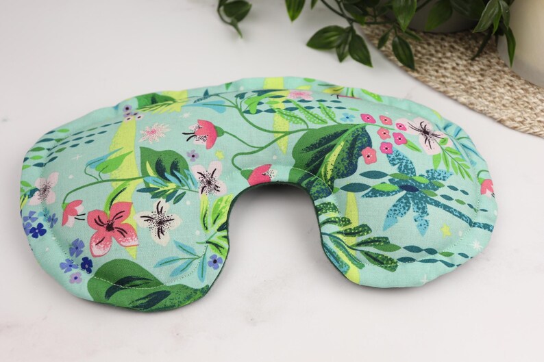 Weighted Eye Pillow filled with Flaxseed & Rice. Microwave Heating Pad or Cool Compress. Self Care, Yoga Eye Pillow, FREE Shipping! 9- Tropical Comfort