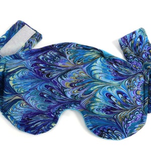 Eye & Sinus Rice Heating Pad or Cool Pack for Relief - Great Spa Gift for Her! Eye Pillow includes adjustable Straps.