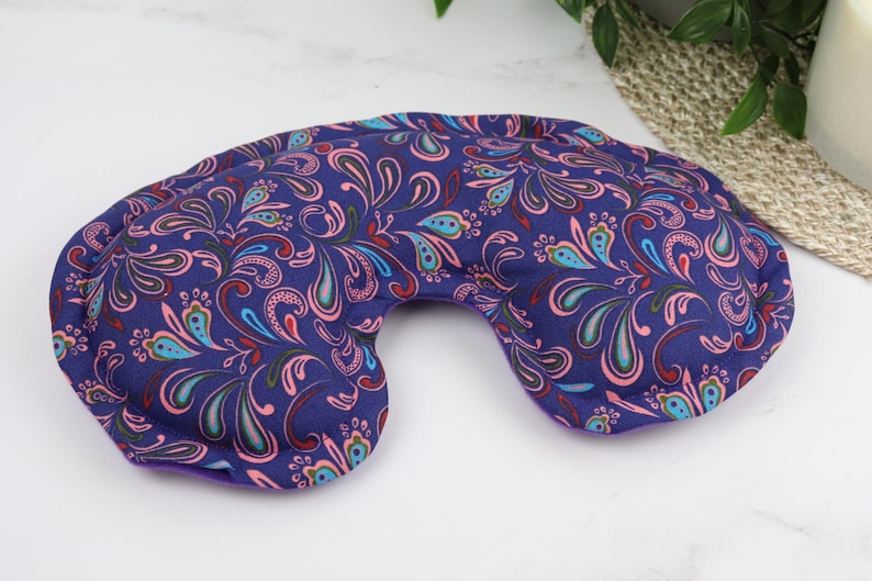 Weighted Eye Pillow filled with Flaxseed & Rice. Microwave Heating Pad or Cool Compress. Self Care, Yoga Eye Pillow, FREE Shipping! image 6
